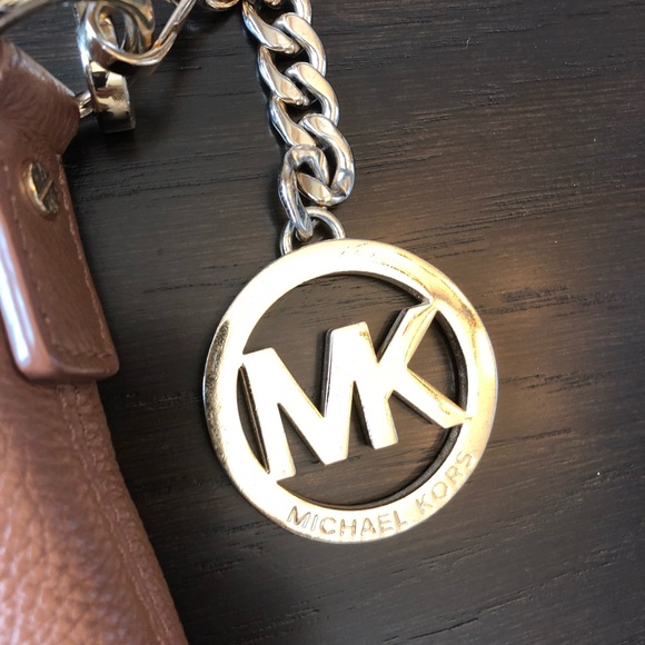 Michael Kors Brown Purse with Gold details - Picture 3 of 8